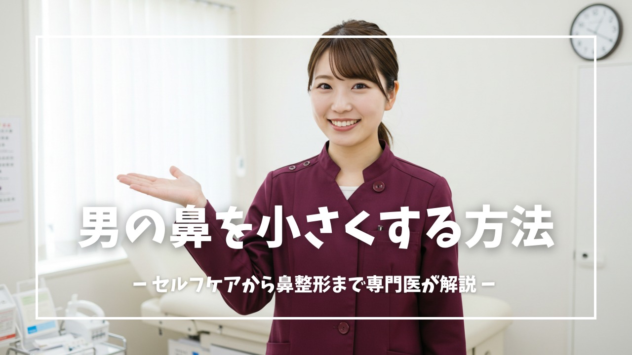 男の鼻を小さくする方法・美容整形