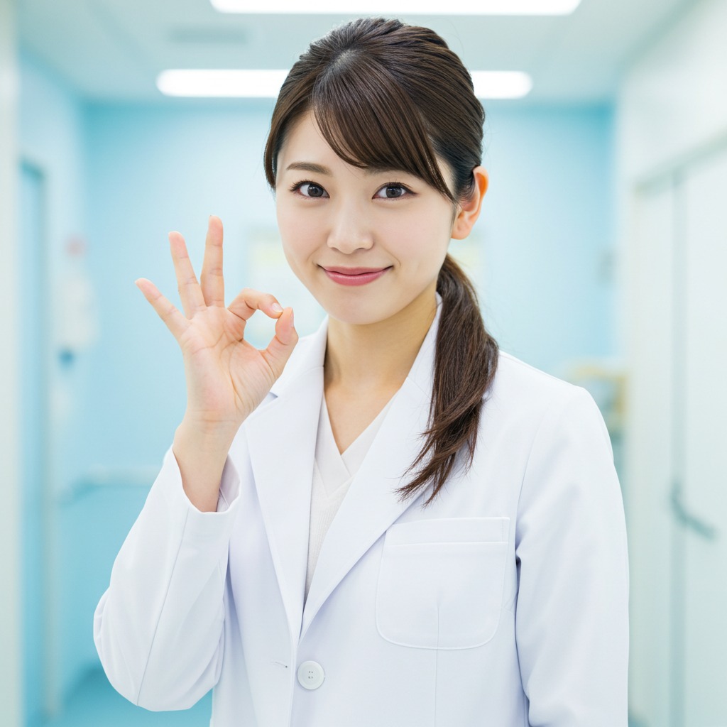 眼瞼下垂の予防法を提案する女性医師