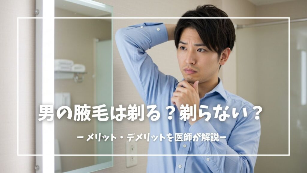 男性の腋毛は剃らない方がいい？