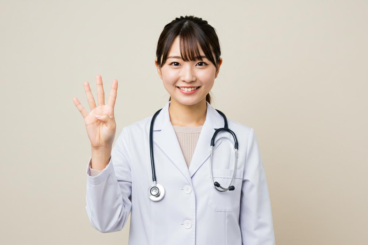 若い男性のおでこのシワの予防法を4つ紹介する女性医師