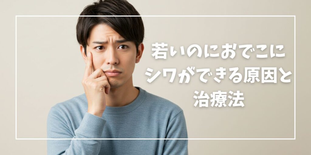若いのに男性のおでこにシワができる理由と治療法