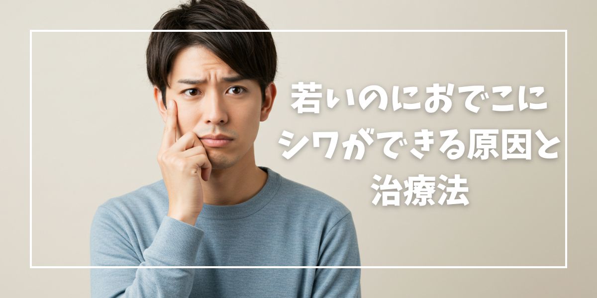 若いのに男性のおでこにシワができる理由と治療法