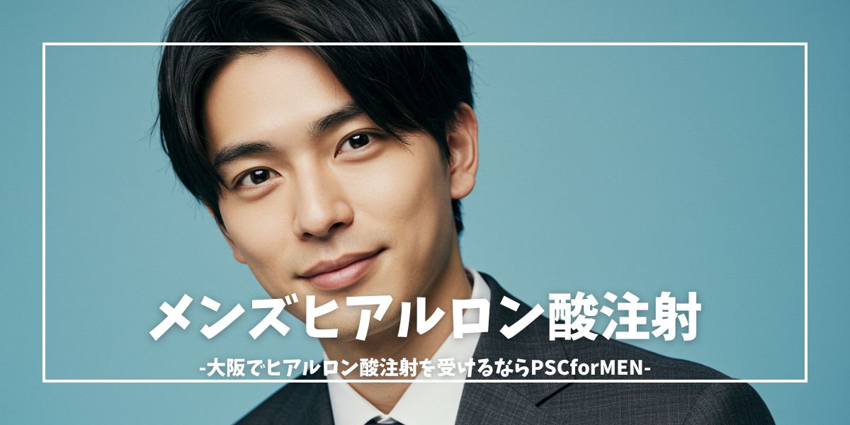 大阪のメンズヒアルロン酸注射｜プライベートスキンクリニックforMEN