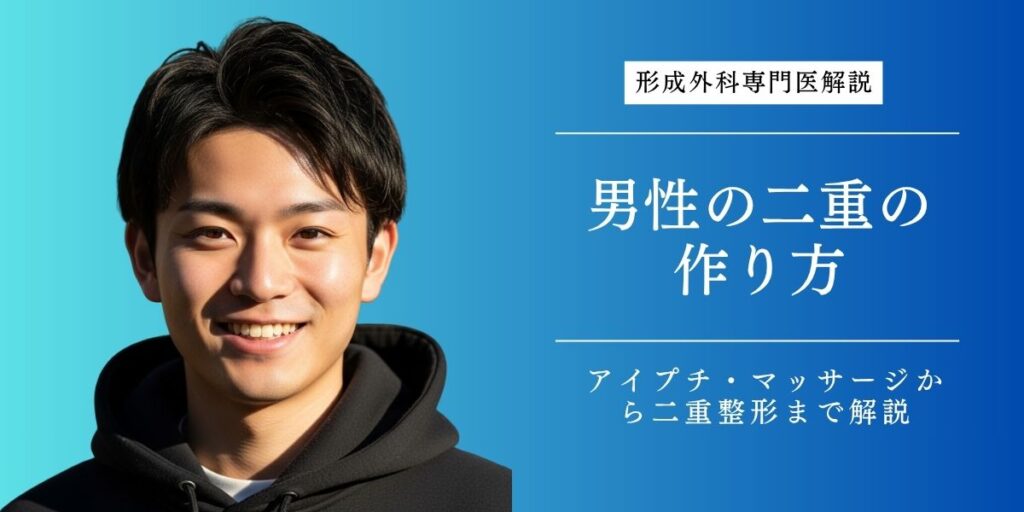 男性の二重の作り方を形成外科専門医が解説