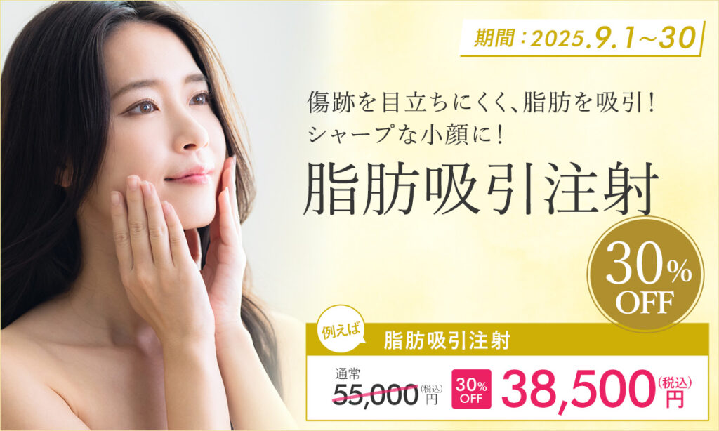 9月特別プラン!脂肪吸収注射