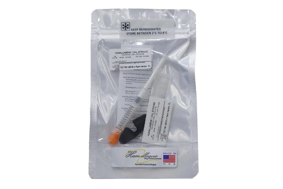 目周りや口周りのシワ、目元のクマの改善に効果的なヒト由来コラーゲン注入剤