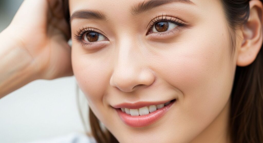 目元が美しい女性の画像