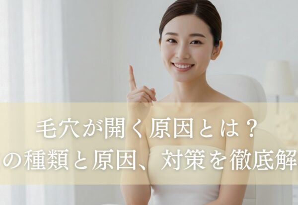 毛穴が開く原因は？