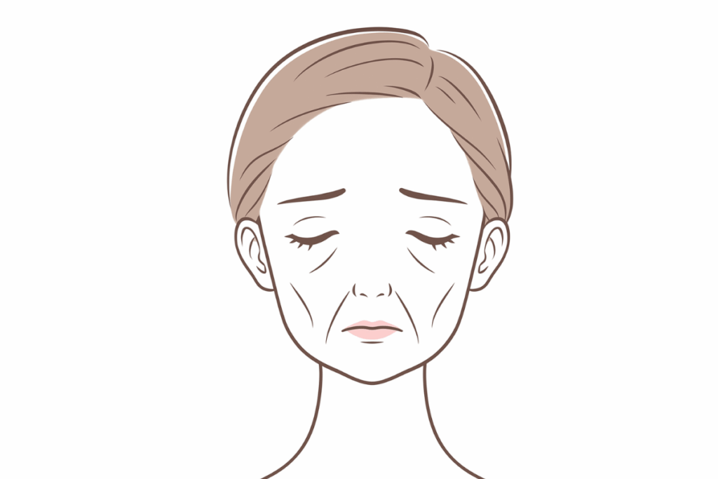頬こけ
