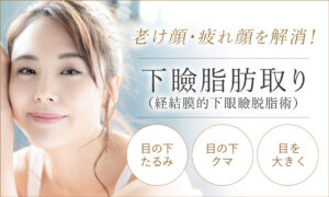 下瞼脂肪取り（経結膜的下眼瞼脱脂術）