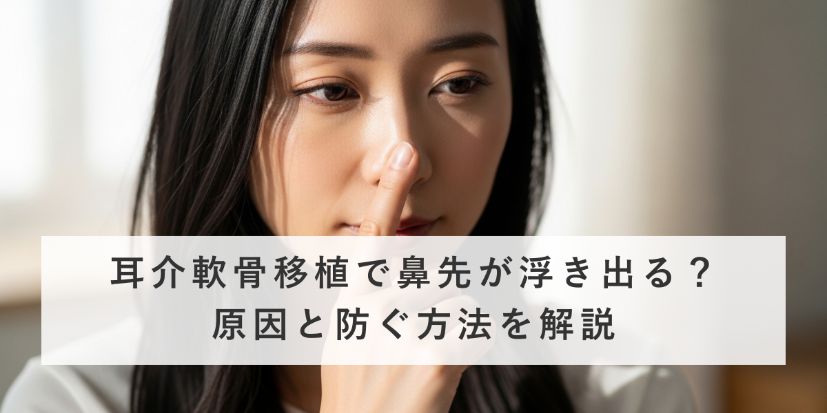 耳介軟骨移植で鼻先が浮き出る？原因と防ぐ方法を解説