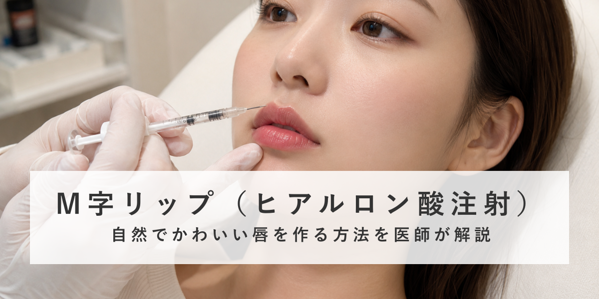 ヒアルロン酸注射で作るM字リップ
