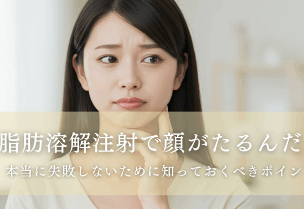 脂肪溶解注射で顔がたるんだ？本当に失敗しないために知っておくべきポイント