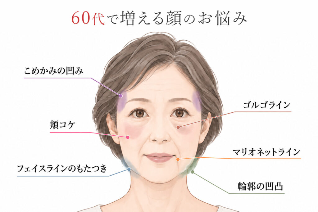 60代で増える顔のお悩み