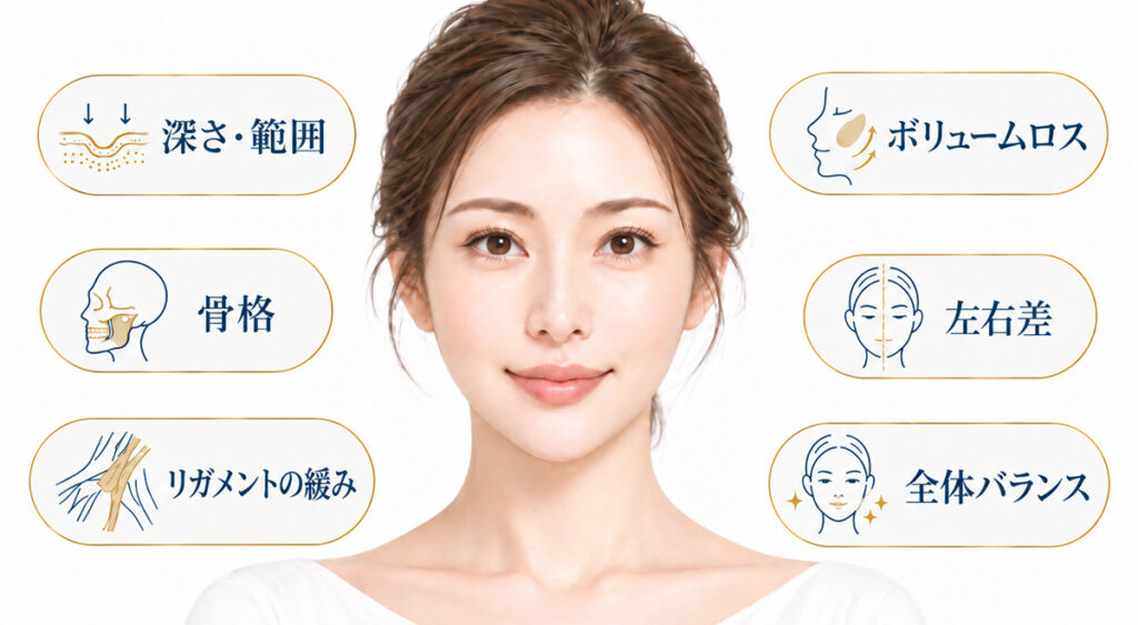 頬コケのヒアルロン酸の必要量を判断するポイント