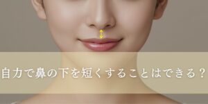 自力で鼻の下を短くすることはできる？