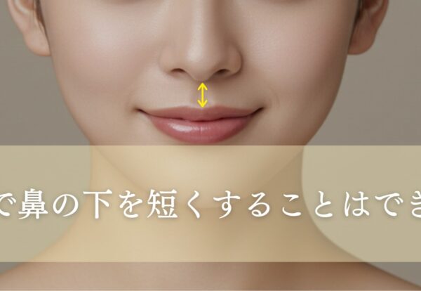 自力で鼻の下を短くすることはできる？