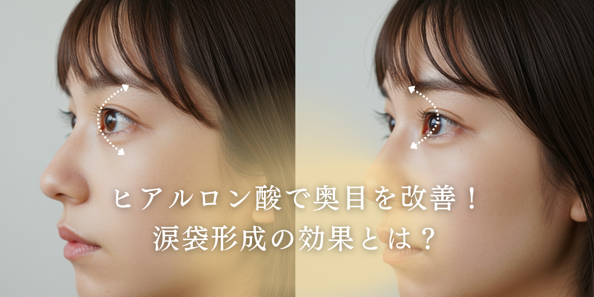 奥目の改善には涙袋形成がおすすめ