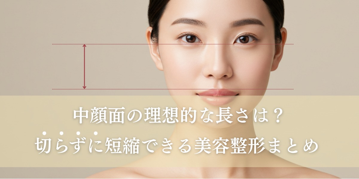 中顔面の理想的な長さは?切らずに短縮できる美容整形まとめ
