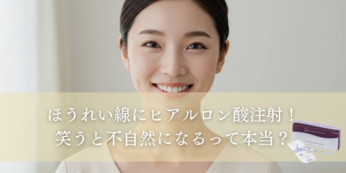 ほうれい線にヒアルロン酸注射！笑うと不自然になるって本当？
