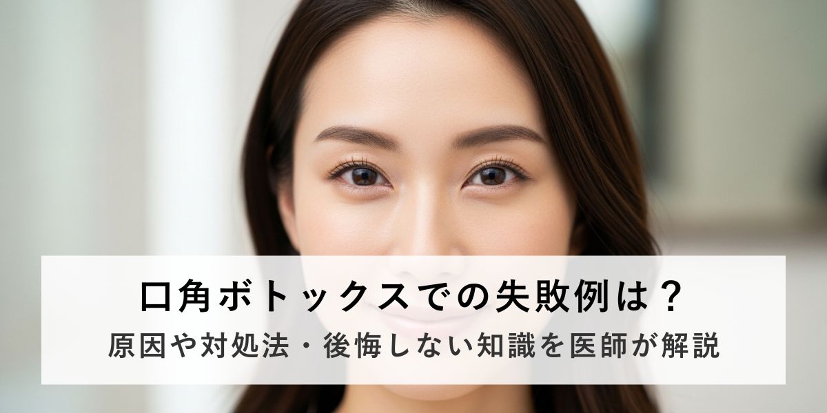 口角ボトックスで失敗することはある？よくある失敗例と対処法を医師が解説