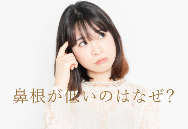 鼻根が低いのはなぜ？