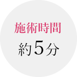 施術時間約5分