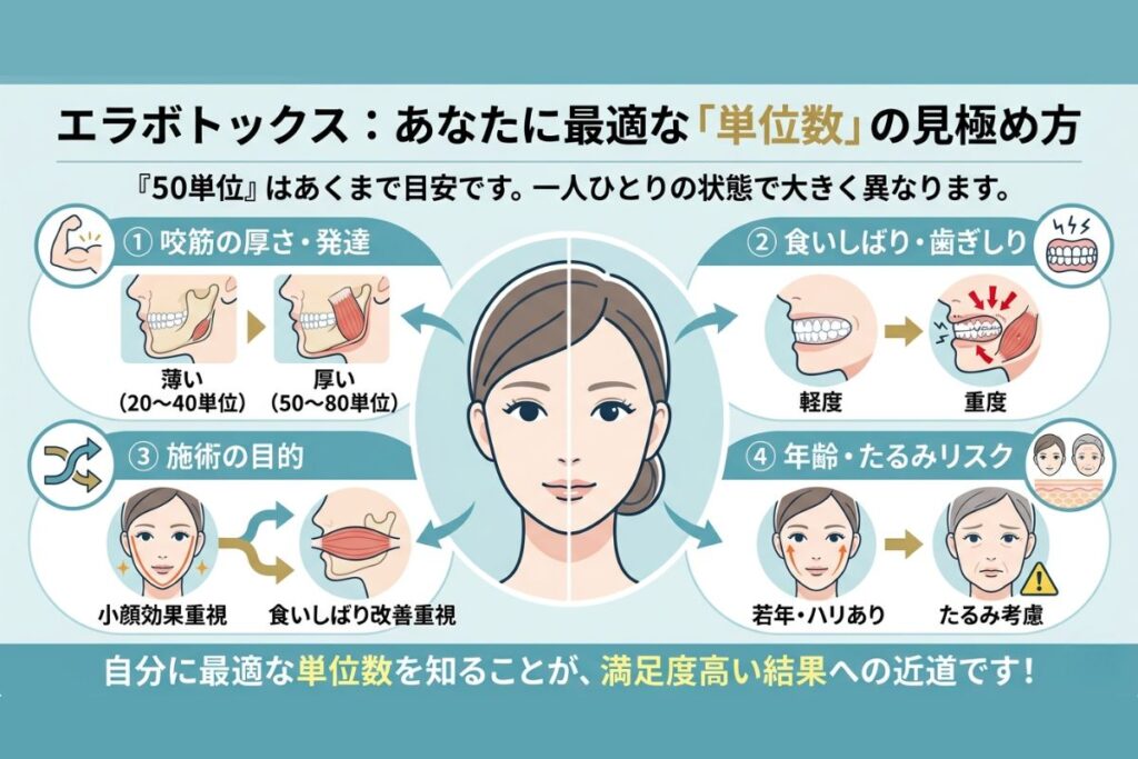 エラボトックスの単位数の考え方