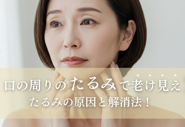 口の周りのたるみで老け見え?たるみの原因と解消法！