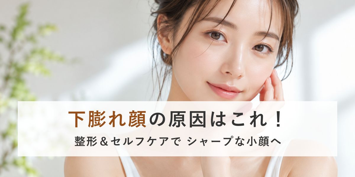 下膨れ顔の原因はこれ！整形＆セルフケアで シャープな小顔へ