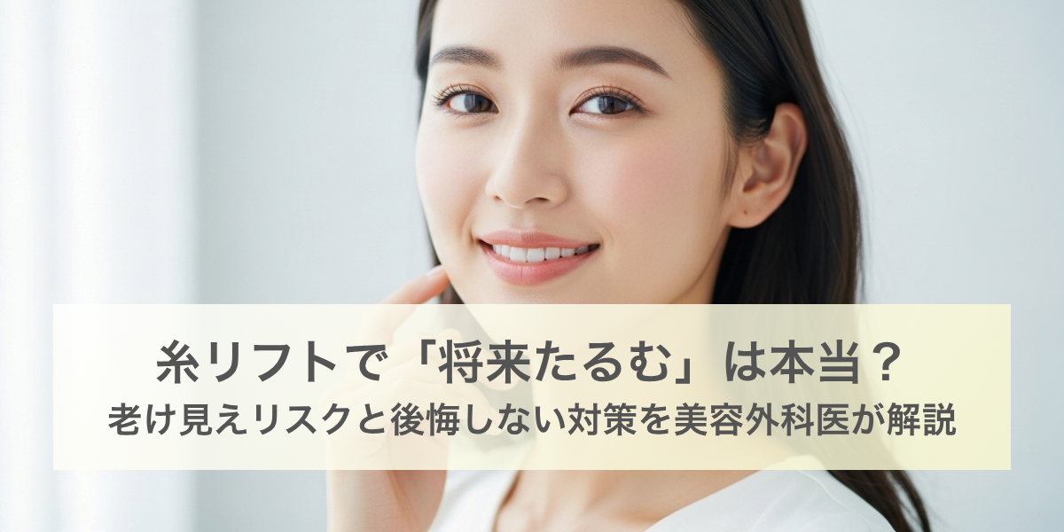 糸リフトで「将来たるむ」って本当？