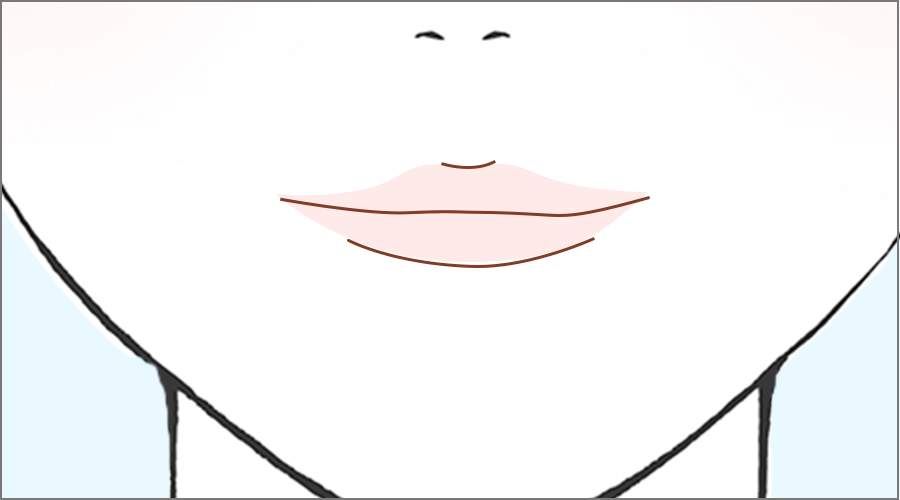 みずみずしくぷっくりとした唇に