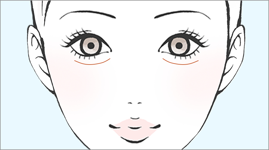 ぷっくり涙袋で可愛らしく優しい印象の目元に