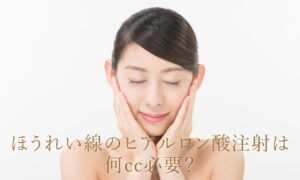 ほうれい線のヒアルロン酸は何cc必要？