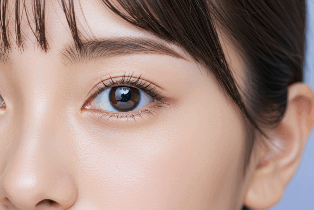 女性の目元