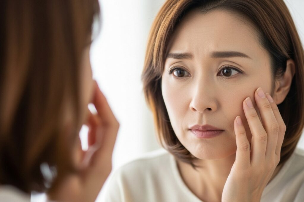 エイジングサインが気になる40代女性